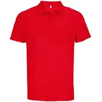Sols Unisex Volwassen Pitcher Gerecycled Polyester Polo Shirt (Rood)