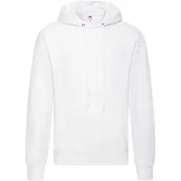 Fruit Of The Loom Heren Klassiek Heather Hooded Sweatshirt (Wit)