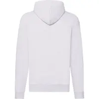 Fruit Of The Loom Heren Classic Heather Hoodie met rits (Wit)