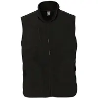 Sols Noorwegen Unisex Anti-Pill Fleece Bodywarmer / Gilet (Zwart)