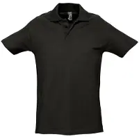 Sols Heren Lente II Korte Mouw Zwaarlijvig Poloshirt (Zwart)