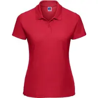 Russell athletic Russell Dames/Dames Klassiek Effen Poloshirt van Polycotton (Klassiek rood)