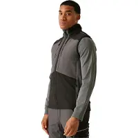 Regatta Professional Heren 3-laags Softshell Bodywarmer (Leisteengrijs/zwart)