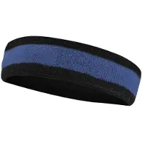 Nike Swoosh Stretch Hoofdband (Zwart/Blauw/Wit)