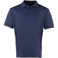Premier Heren Coolchecker Pique korte mouw Polo T-Shirt (Marine)