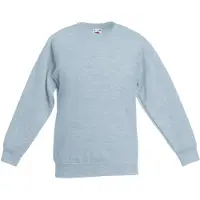 Fruit Of The Loom Kinder Unisex Premium 70/30 Sweatshirt (Heather Grijs)
