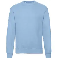 Fruit Of The Loom Heren Klassiek 80/20 Ingezet Sweatshirt (Hemelsblauw)