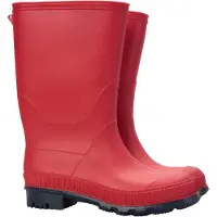 Mountain Warehouse Kinder/Kinder effen Wellington Laarzen (Rood)