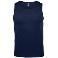 Sols Heren Justin Mouwloze Tank / Vest Top (Franse marine)