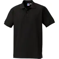 Russell athletic Russell Heren Ultimate Klassiek Katoenen Poloshirt (Zwart)