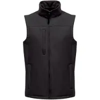 Regatta Heren Flux Softshell Bodywarmer / Mouwloos Jasje (Waterafstotend & Windbestendig) (Allemaal zwart)