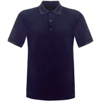 Regatta Heren Coolweave Korte Mouwen Poloshirt (Marine)