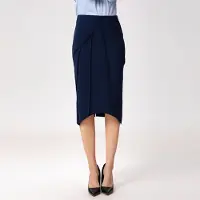 S&J Weekends Asymmetrische rok met structurele lijnen