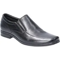 Hush puppies Heren Billy Slip On Leather Shoe (Zwart)