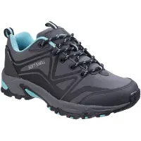 Cotswold Vrouwen/dames Abbeydale Lage Wandelschoenen (Grijs/Zwarte/Aqua)