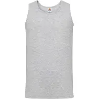 Fruit Of The Loom Heren sportvest top (Heide Grijs)