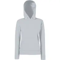 Fruit Of The Loom Vrouwen Dames Fit Sweatshirt Met Capuchon / Hoodie (Heather Grijs)