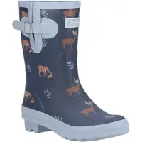 Cotswold Dames/Dames Woodland Deer Mid Cut Wellington Laarzen (Marine)