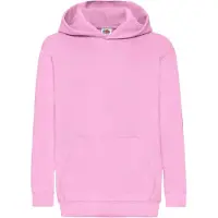 Fruit Of The Loom Kids Unisex Classic 80/20 Hoodie (Lichtroze)