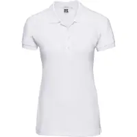 Russell athletic Russell Dames/Dames Piqué Stretch Poloshirt (Wit)