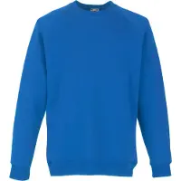 Fruit Of The Loom Kinderen Unisex Raglan mouwen Sweatshirt (Royaal Blauw)