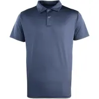 Premier Unisex Volwassen Coolchecker Piqué Poloshirt (Marine)