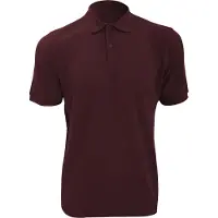 Russell athletic Russell Heren Ripple Collar & Manchet Poloshirt met korte mouwen (Bourgondië)