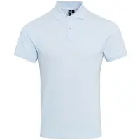 Premier Heren Coolchecker Plus Pique Polo Met CoolPlus (Lichtblauw)
