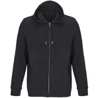 Sols Calipso Full Zip Hoodie voor volwassenen (Zwart)