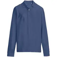 Sols unisex volwassen piqué poloshirt met lange mouwen (Denim)