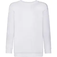 Fruit Of The Loom Childrens Unisex Set In Sleeve Sweatshirt (Wit)