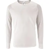 Sols Heren Sportief T-Shirt met lange mouwen (Wit)