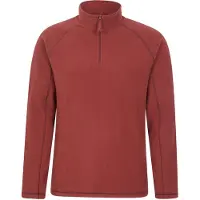 Mountain Warehouse Heren Ashbourne II Half Zip Fleece Top (Bourgondië)