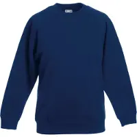 Fruit Of The Loom Kinderen Unisex Raglan mouwen Sweatshirt (Marine)