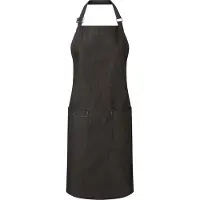 Premier Unisex Volwassenen Biologisch Fairtrade Gecertificeerd Denim Schort (Zwart)