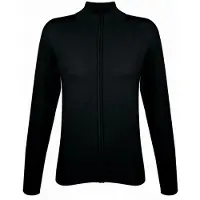 Sols Vrouwen/dames Gordon Full Zip Cardigan (Zwart)