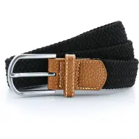 Asquith & Fox Heren Woven Braid Stretch Riem (Zwart)
