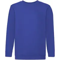 Fruit Of The Loom Childrens Unisex Set In Sleeve Sweatshirt (Royaal Blauw)