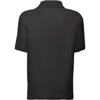 Fruit Of The Loom Kinder/Kinder 65/35 Effen Piqué Poloshirt (Zwart)