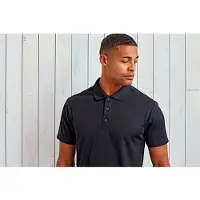 Premier Heren Duurzaam Poloshirt (Zwart)
