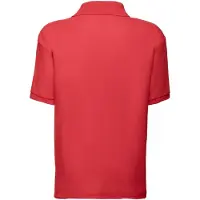 Fruit Of The Loom Kinder/Kinder 65/35 Effen Piqué Poloshirt (Rood)