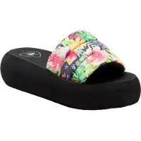 Rocket dog Dames/Dames Splash Bahama teenslippers (Zwart/Multikleurig)