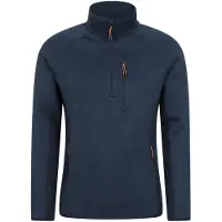 Mountain Warehouse Heren Treston Fleece Top (Marine)