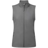 Premier Dames/Dames Windchecker Gerecycled Printbaar Gilet (Donkergrijs)