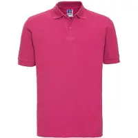 Russell athletic Russell Heren Klassiek Piqué Katoenen Polo Shirt (Fuchsia)