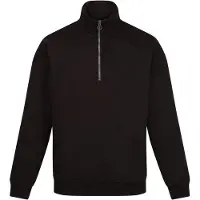 Regatta Heren Pro Quarter Zip Sweatshirt (Zwart)