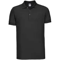 Russell athletic Russell Heren Piqué Stretch Poloshirt (Zwart)