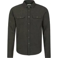 Mountain Warehouse Heren Overhemd met lange mouwen in molton (Groen)