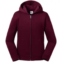 Russell athletic Russell Kinderen/kinderen Authentieke Zip Hooded Sweatshirt (Bourgondië)