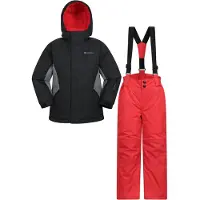 Mountain Warehouse Set kinder/kinder ski-jas & -broek (Jet Zwart)